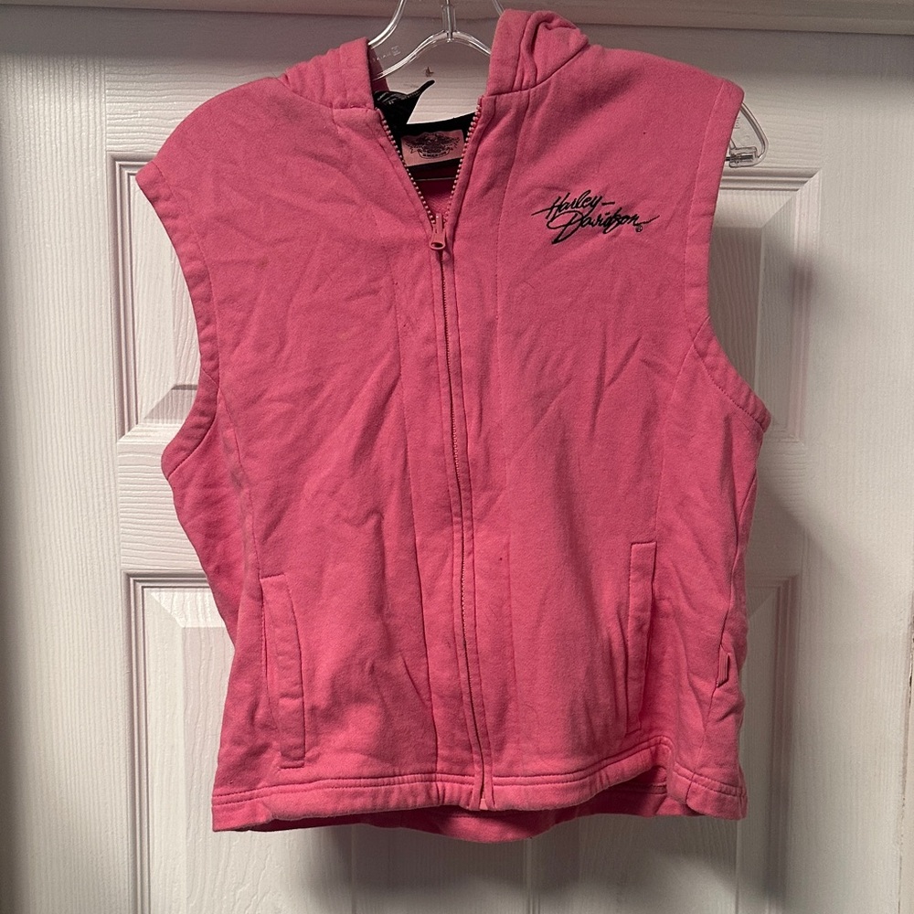 Harley-Davidson Pink Zip-Up Vest